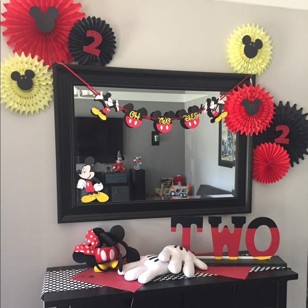 Oh-TWO-Dles Mickey 2nd bday supplies & evite cards